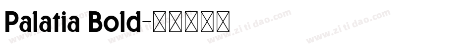 Palatia Bold字体转换